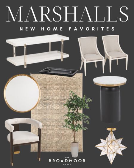 Marshalls, living room furniture, coffee table, dining chairs, area rugs, faux tree, modern lighting, round mirror, accent chair, side table, modern home

#LTKHome #LTKStyleTip #LTKSeasonal