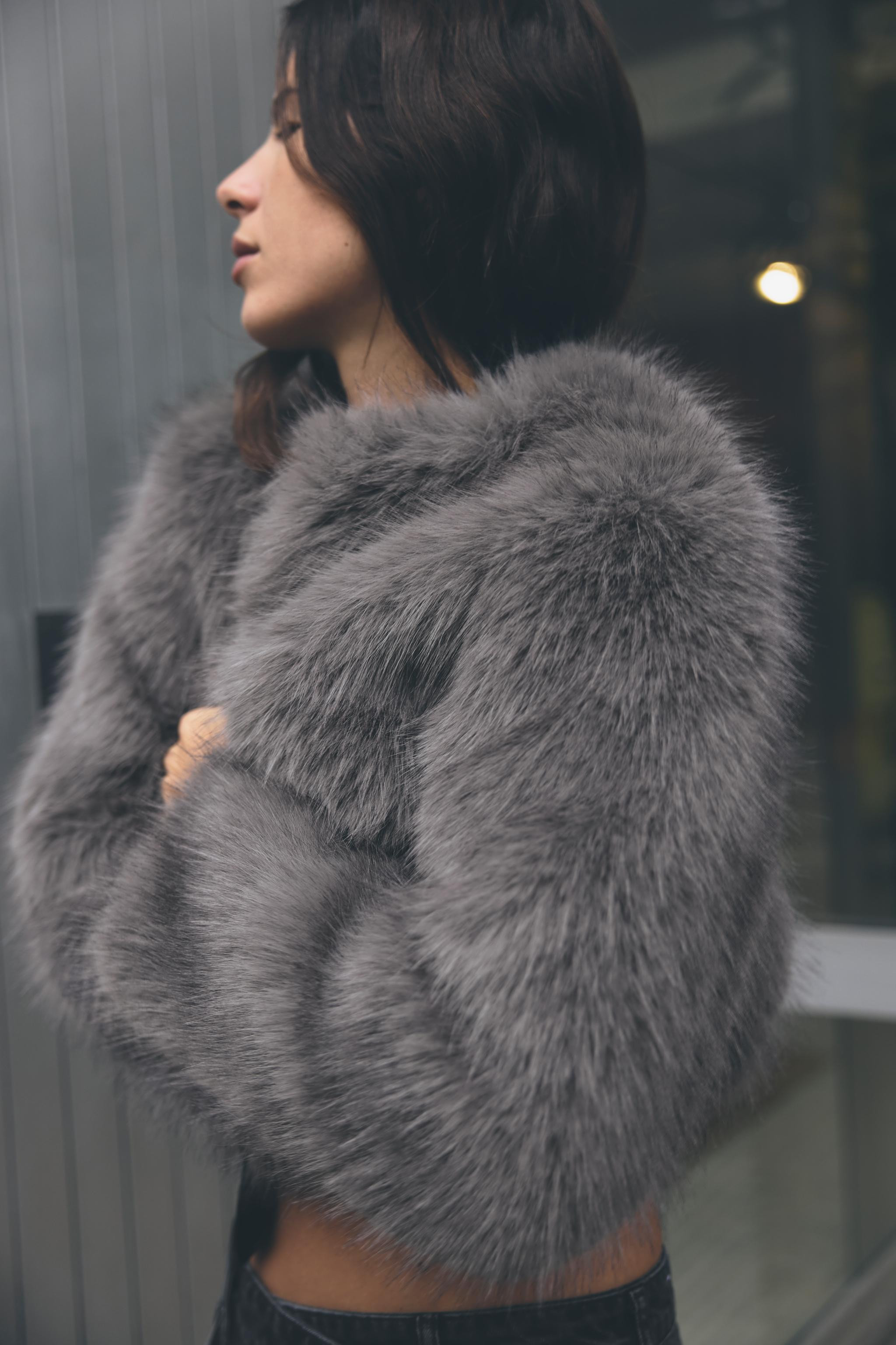 FAUX FUR SHORT COAT | Zara US