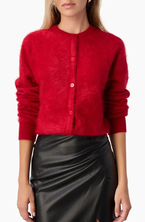 CAMI NYC Dorian Cashmere Cardigan in Poppy at Nordstrom, Size Large | Nordstrom