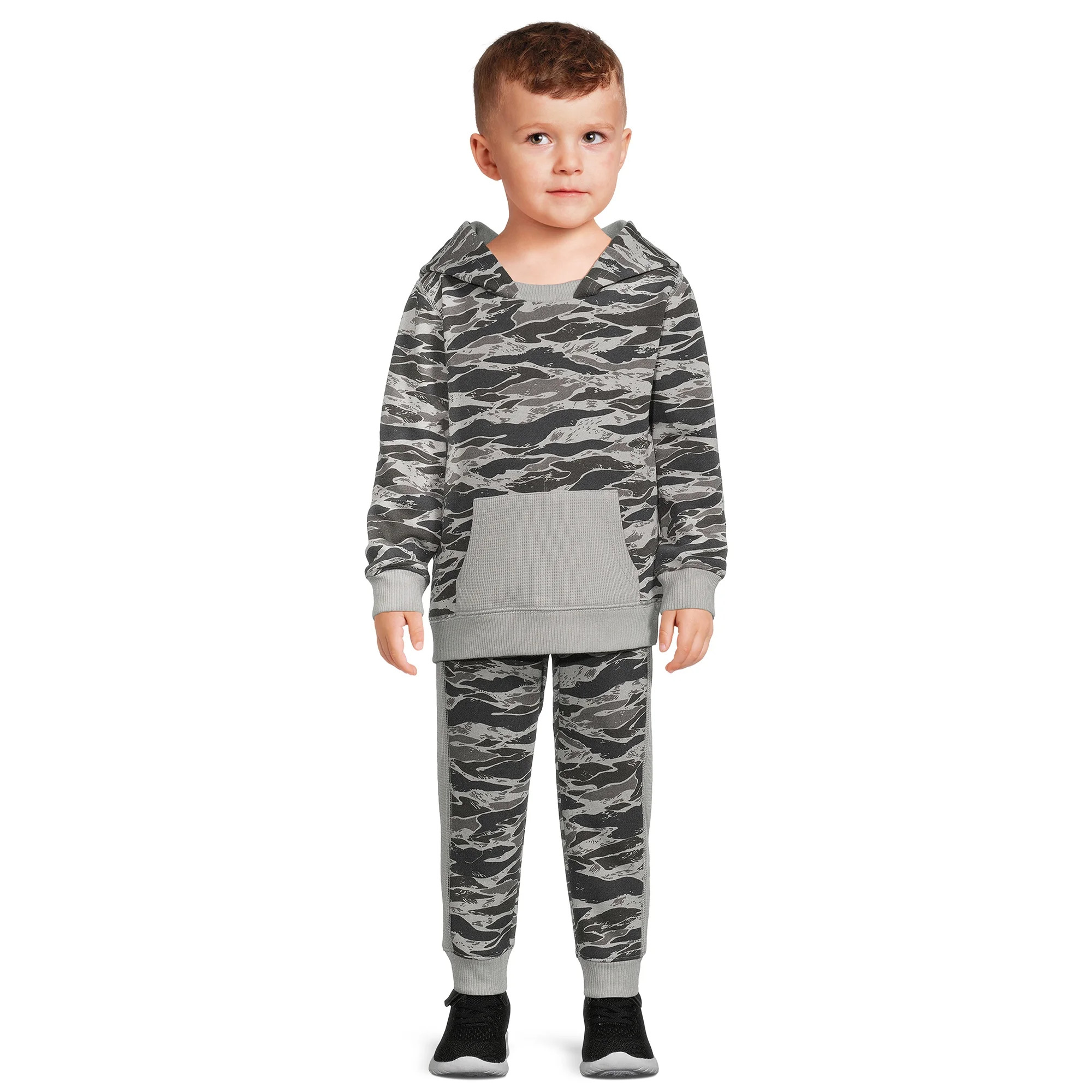 Wonder Nation Toddler Boy Hoodie and Joggers Set, 2-Piece, Sizes 12M-5T | Walmart (US)
