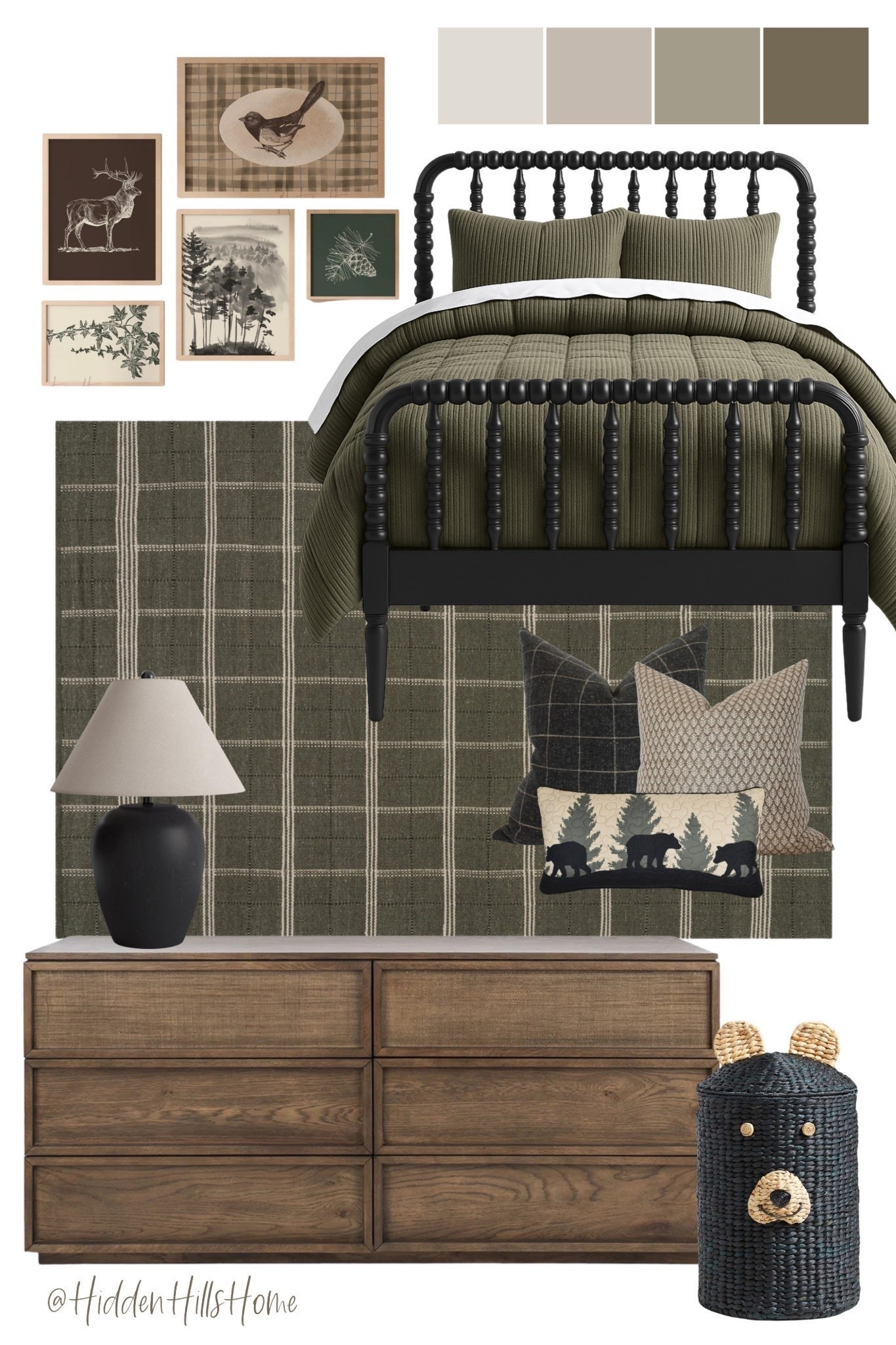 Woodland boys room, outdoorsy bedroom decor, kids bedroom ideas, masculine kids room mood board, home decor ideas, boys room decor #bedroom

#LTKSaleAlert #LTKHome #LTKSeasonal