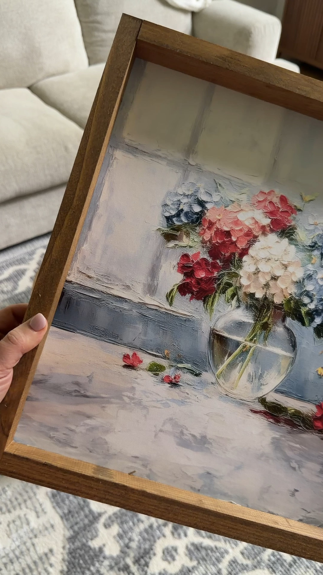 Patriotic Bloom art print ❤️🤍💙