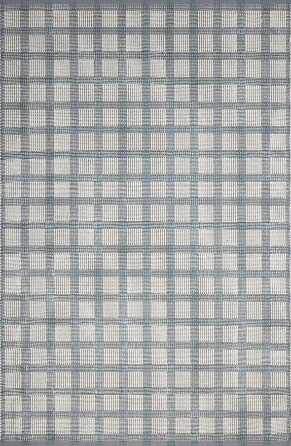 Loloi Magnolia Home by Joanna Gaines Ryder Collection RYD-02 Blue/Ivory 9'-3" x 13' Area Rug | Amazon (US)