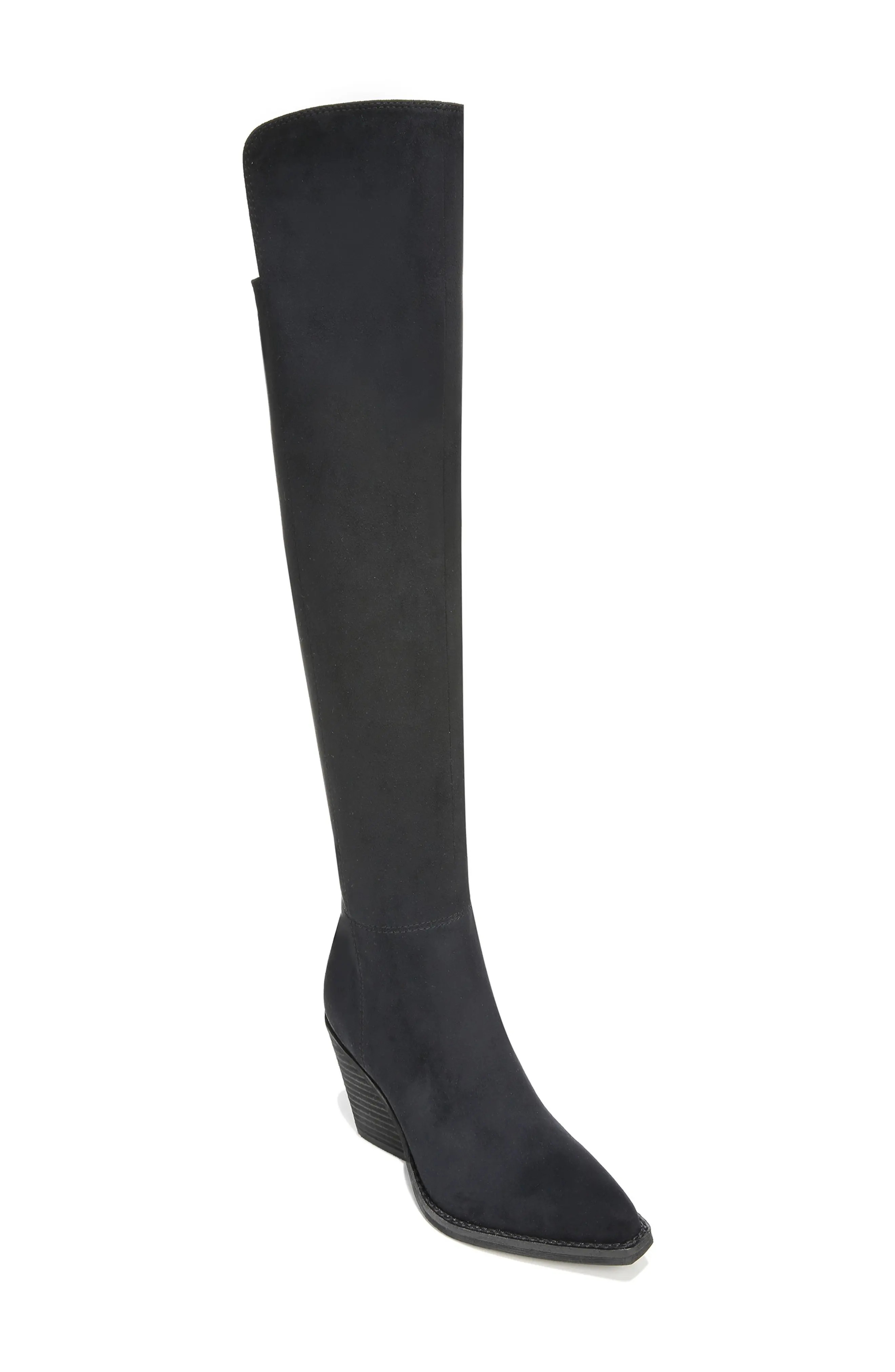 Zodiac Ronson Knee High Boot, Size 7 Regular Calf in Black/Black at Nordstrom | Nordstrom