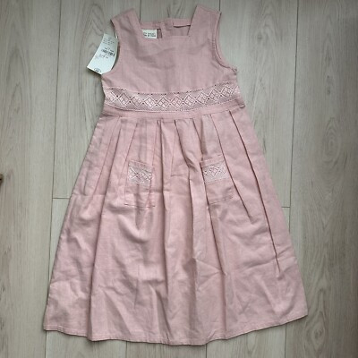 Vintage Laura Ashley Mother and Child Linen/Cotton Girls Dress  | eBay | eBay US