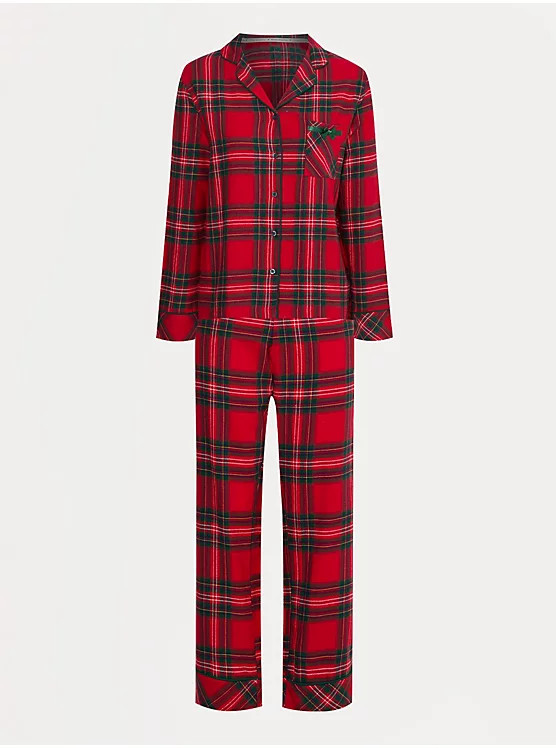 Christmas Tartan Womens Matching Shirt Pyjamas | George at ASDA