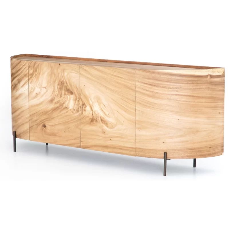 Demetru 77" Wide Guanacaste Wood Sideboard | Wayfair North America