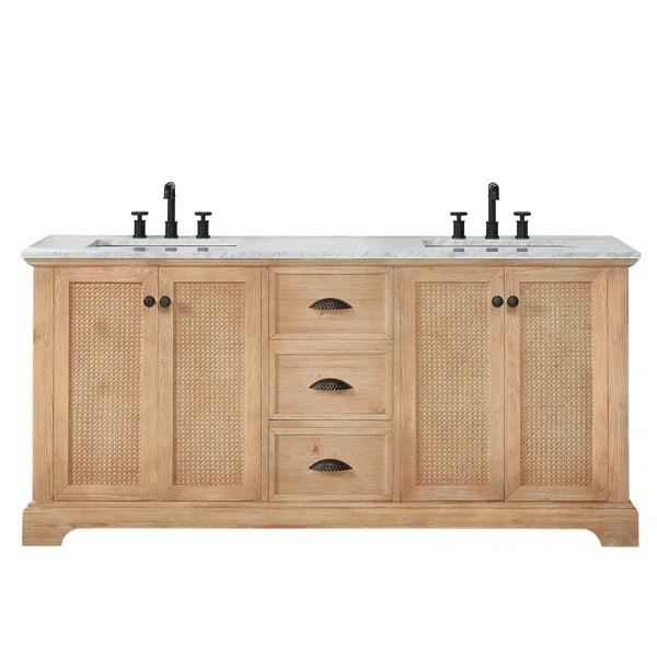 Synder 72'' Double Bathroom Vanity with Top | Wayfair North America