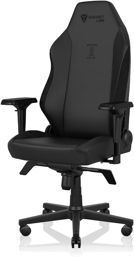 Secretlab Titan Evo Lite in Black Prime 2.0 Leatherette Gaming Chair - Reclining - Ergonomic & He... | Amazon (US)
