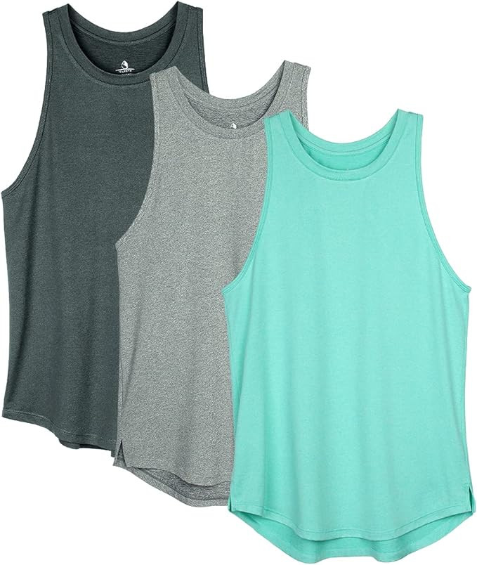 icyzone Women's Racerback Workout Tank Tops - Athletic Yoga Tops, Running Exercise Gym Shirts (Pa... | Amazon (US)