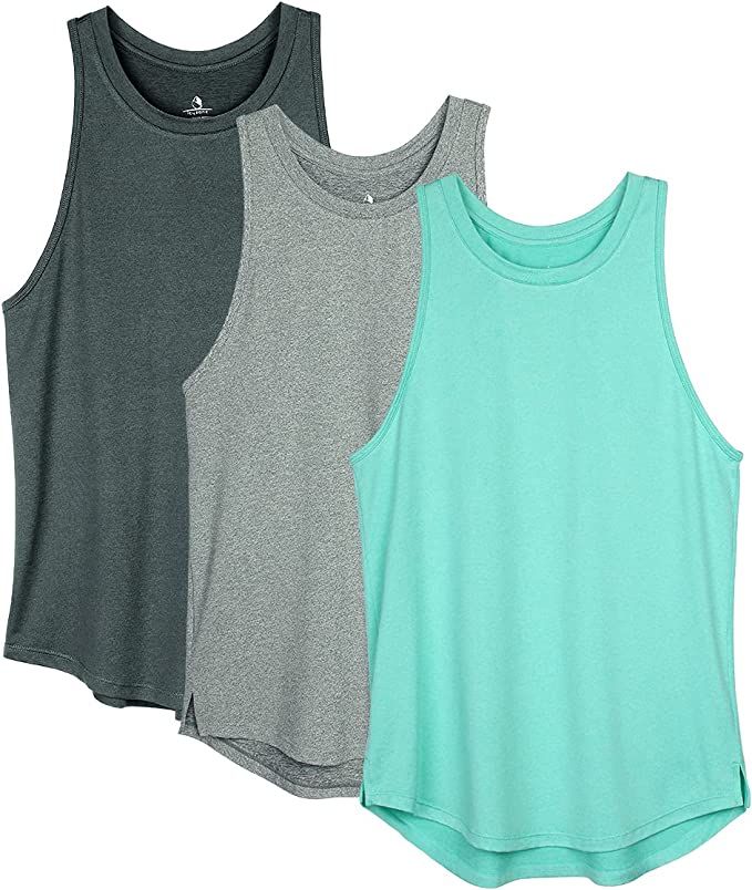 icyzone Women's Racerback Workout Tank Tops - Athletic Yoga Tops, Running Exercise Gym Shirts (Pa... | Amazon (US)