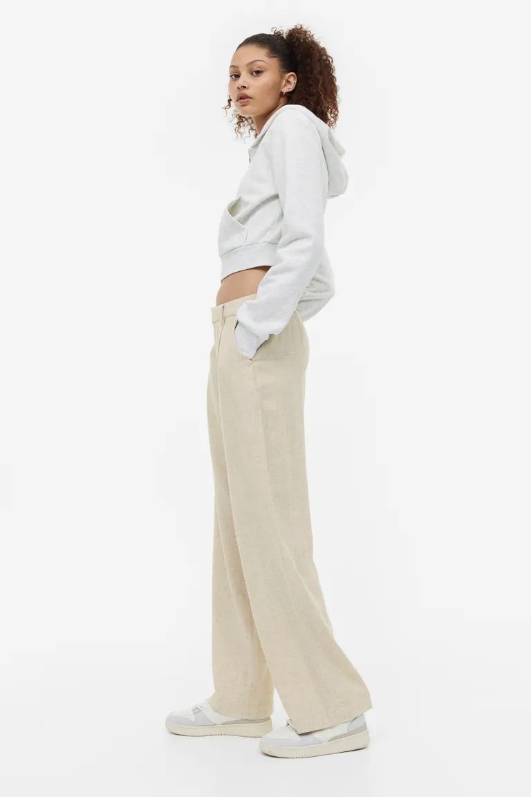 Linen-blend Dress Pants | H&M (US + CA)