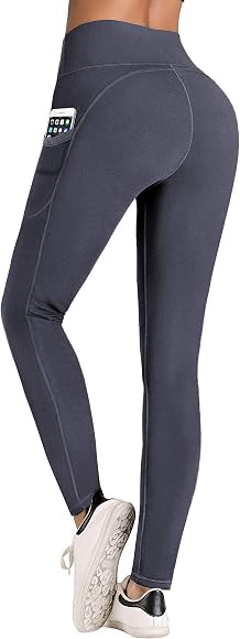 IUGA High Waist Yoga Pants with Pockets, Tummy Control, Workout Pants for Women 4 Way Stretch Yog... | Amazon (US)
