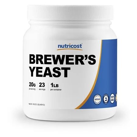 Nutricost Brewer’s Yeast 16oz - 20 Grams per Serving High Quality - Non-GMO | Walmart (US)