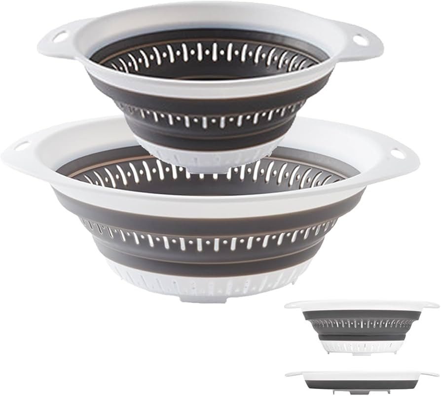 Collapsible Colander and Strainer,Silicone Strainer Colanders & Food Strainers,for Vegetable and ... | Amazon (US)