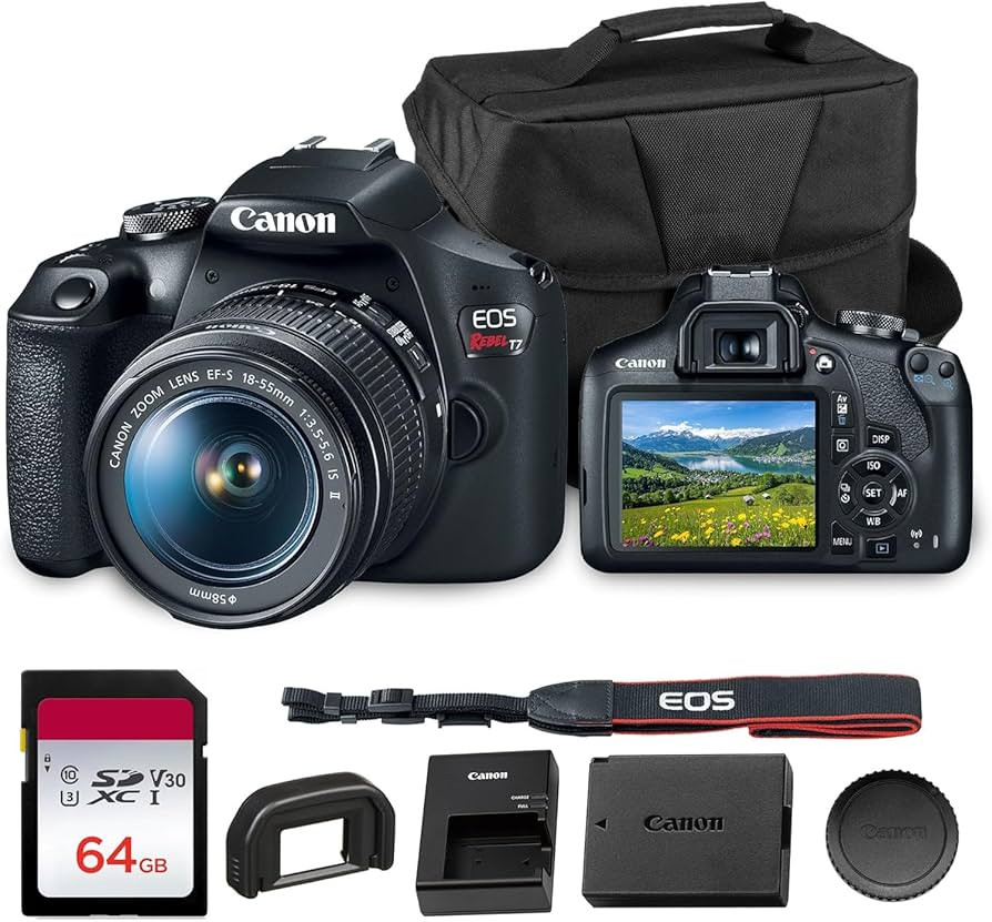 Canon EOS Rebel T7 DSLR Camera | 24.1MP APS-C CMOS Sensor with DIGIC 4+ Image Processor | Built-i... | Amazon (US)