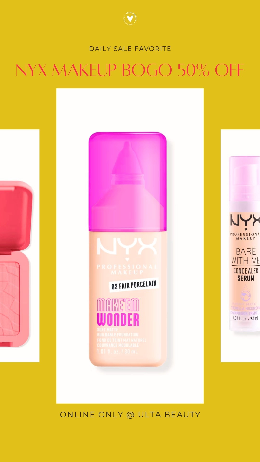 Time to refresh your makeup bag! NYX is Buy One, Get One 50% Off online at Ulta. ✨

@ULTA Beauty

#LTKgrwm #LTKBeauty #LTKSaleAlert