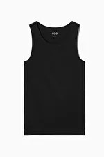 RIBBED TANK TOP - Black - COS | COS UK