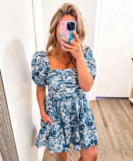 Floral dress mini dress puff sleeves flare vacation dress wedding guest dress 

Follow my shop @styledbydaisies on the @shop.LTK app to shop this post and get my exclusive app-only content!

#liketkit 
@shop.ltk
https://liketk.it/4D97x