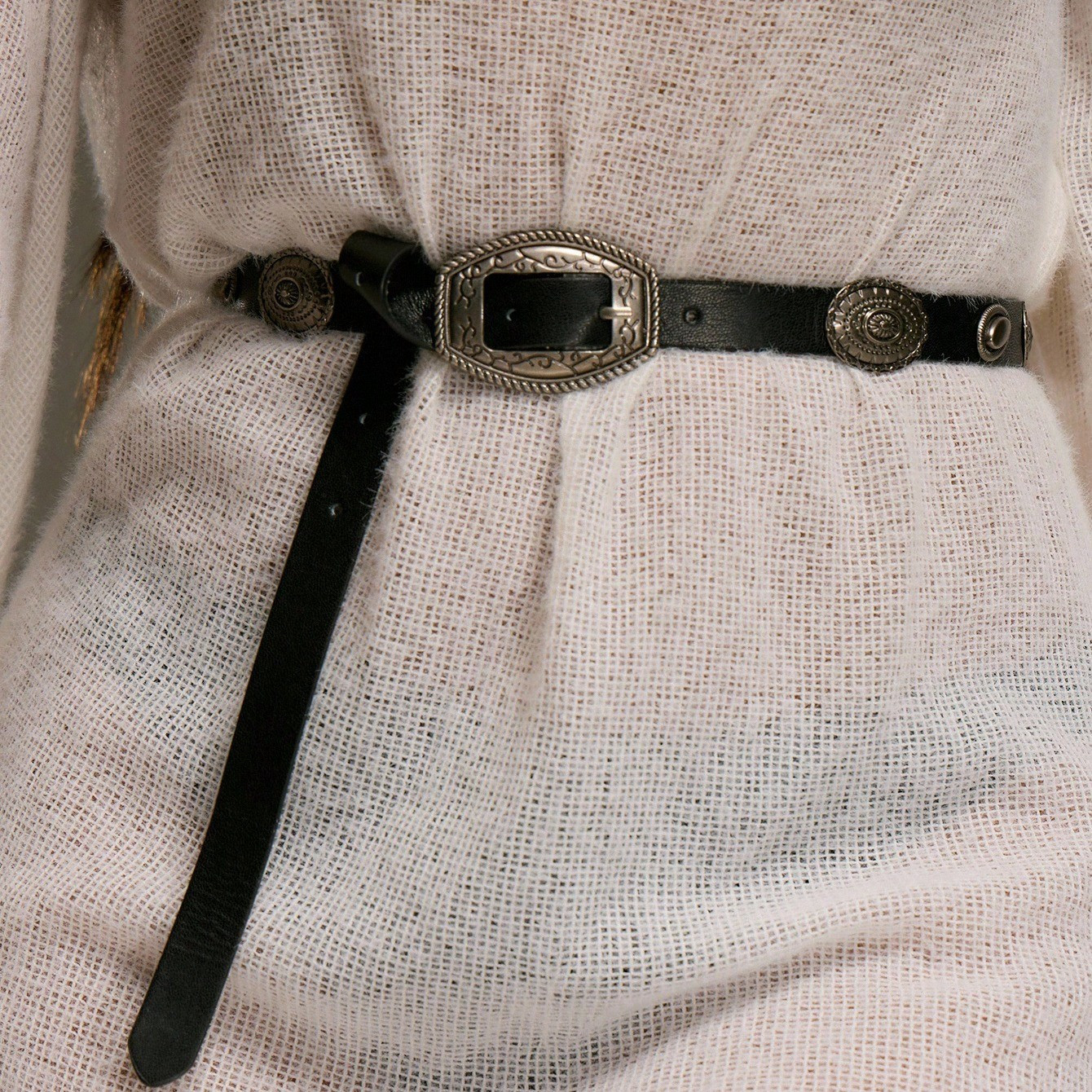 MUSERA Western Silver Detail Buckle Belt | SHEIN