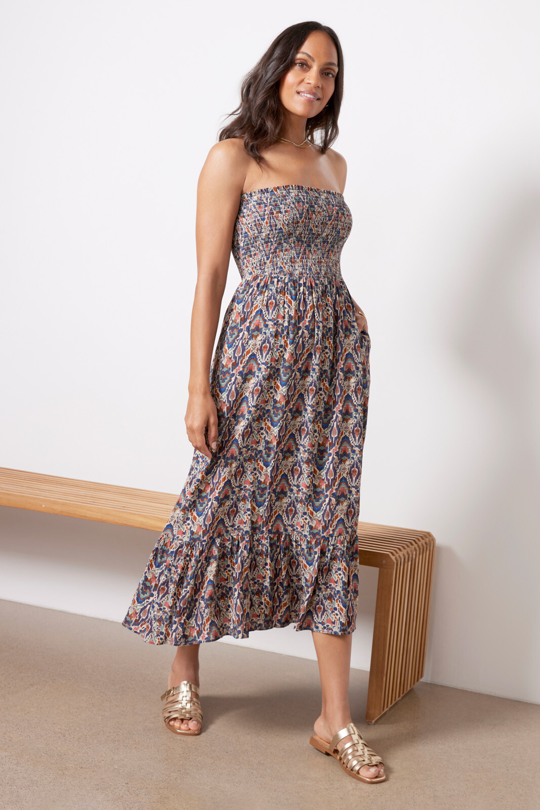 Laine Strapless Dress | Evereve