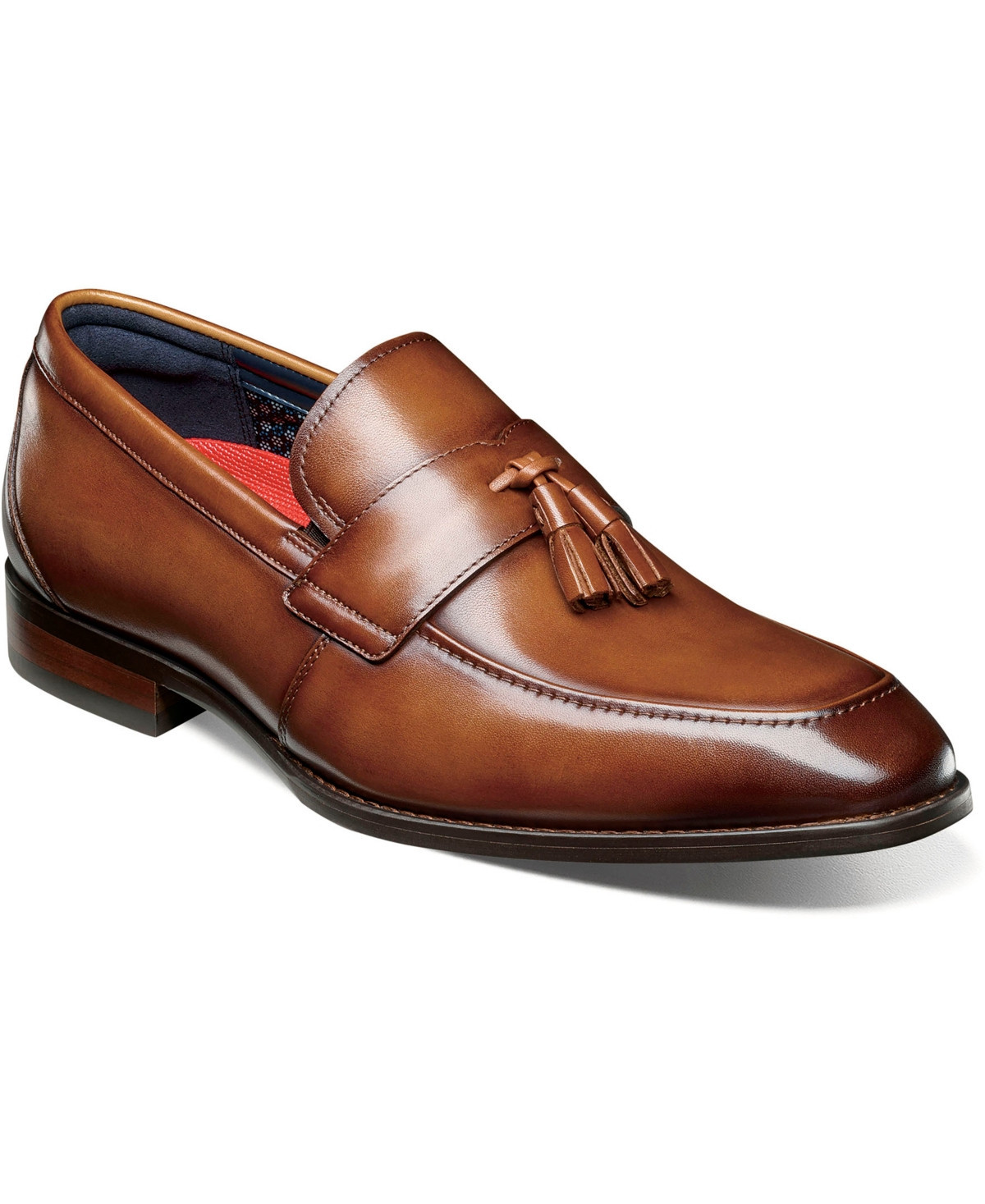 Stacy Adams Men's Keeler Moc Toe Tassel Slip On Loafer - Cognac | Macy's