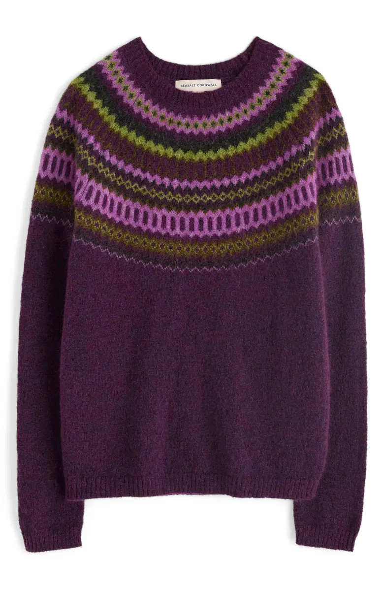 Annik Fair Isle Wool & Mohair Blend Sweater | Nordstrom