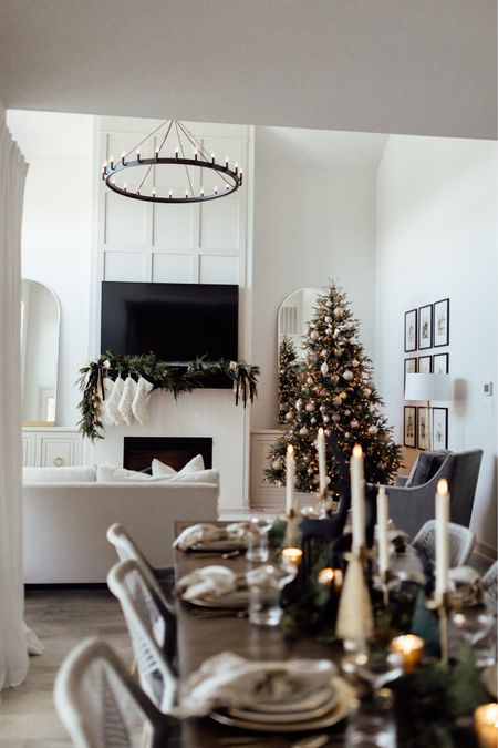Our home is looking so beautiful for the holiday season! I’m loving the garland and stockings! 

Home decor, holiday, seasonal, Christmas home decor, stockings, garland, Christmas decor, ornaments, dining room, set up

#LTKhome #LTKSeasonal #LTKHoliday
