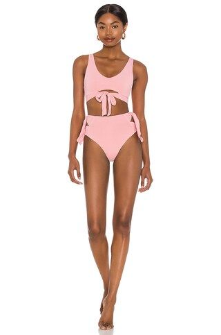 Tularosa Starla High Waist Bottom in Pink from Revolve.com | Revolve Clothing (Global)