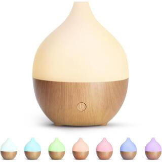 Essential Oil Diffuser, 100ml Small Aromatherapy Diffuser Cool Mist Humidifier W/Auto Shut-Off Function and White Lights | The Home Depot