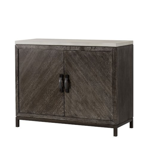 Berlin 2 Door Credenza, Wood, Espresso, Antique Brass | Williams-Sonoma