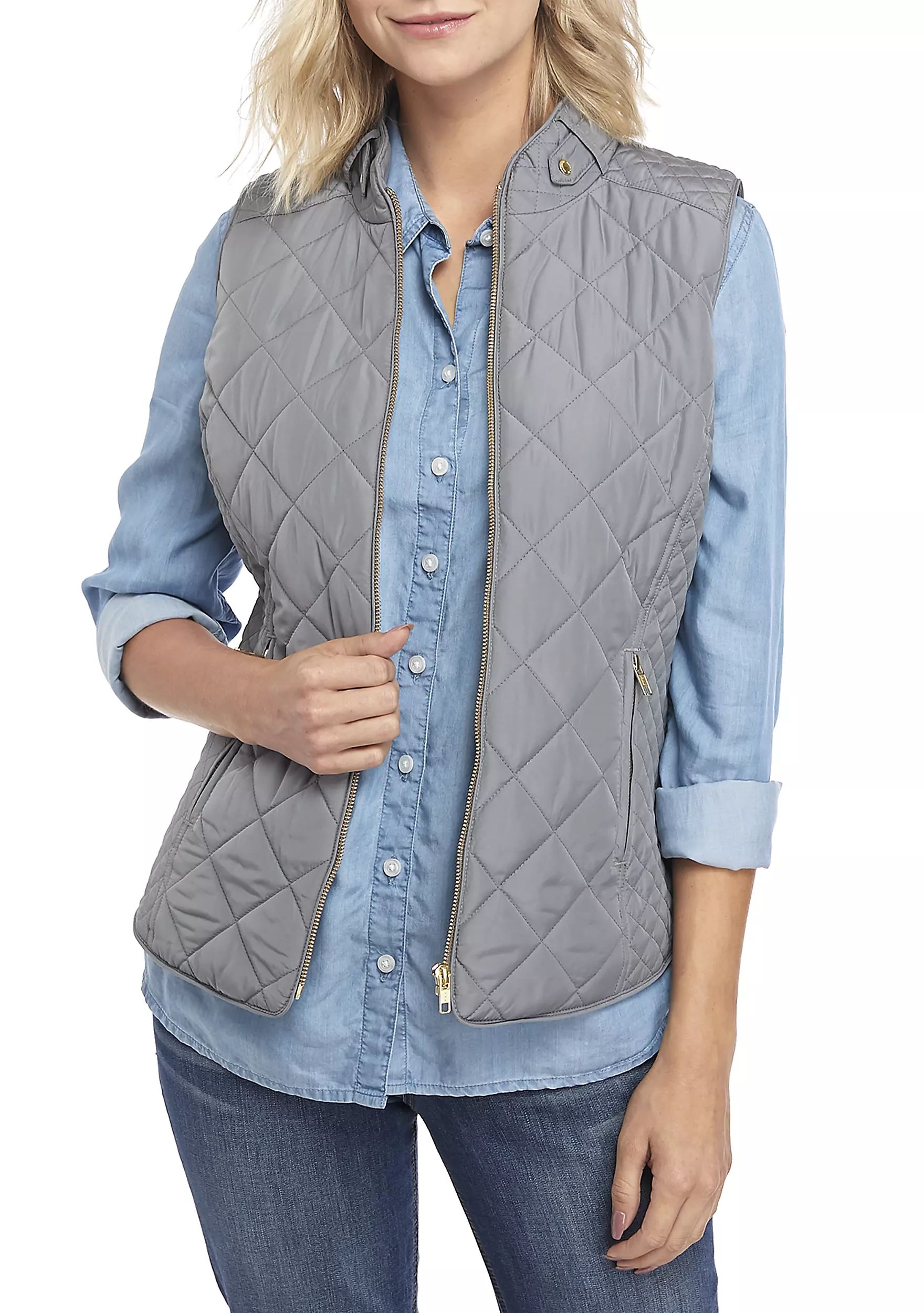 Sleeveless Quilted Vest | Belk