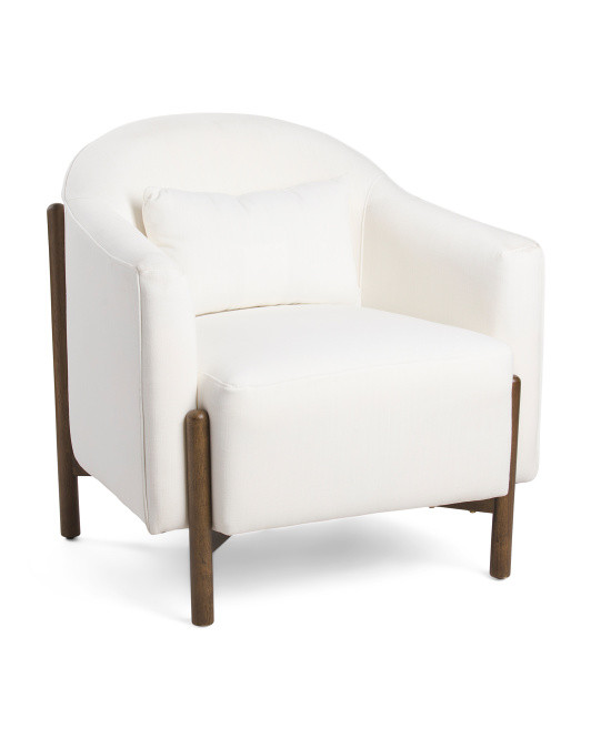 32.5in Jenny Peg Leg Boucle Accent Chair | TJ Maxx