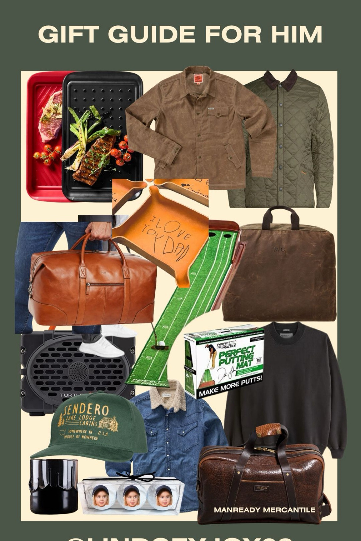 Gift guide for him, whiskey glasses and bottom right duffle from Manready Mercantile in Houstonn

#LTKGiftGuide #LTKFindsUnder100 #LTKHoliday