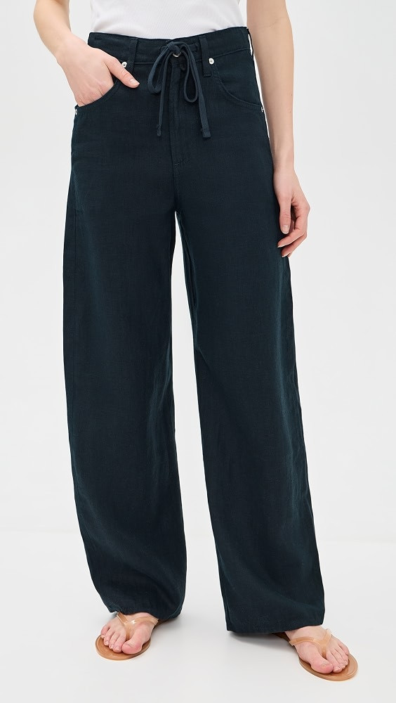 Brynn Drawstring Linen Trousers | Shopbop