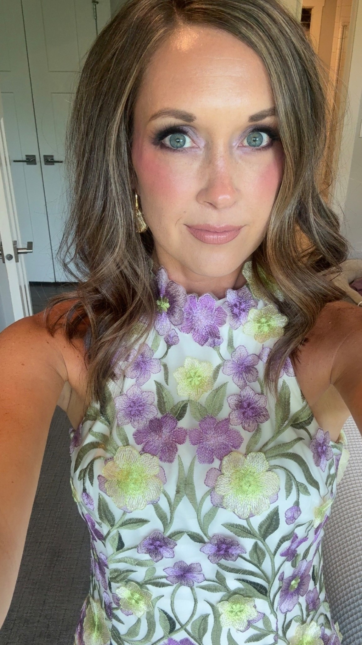 Wedding guest dress, earrings, & the easiest press on lashes!! 

#LTKSaleAlert #LTKWedding #LTKStyleTip