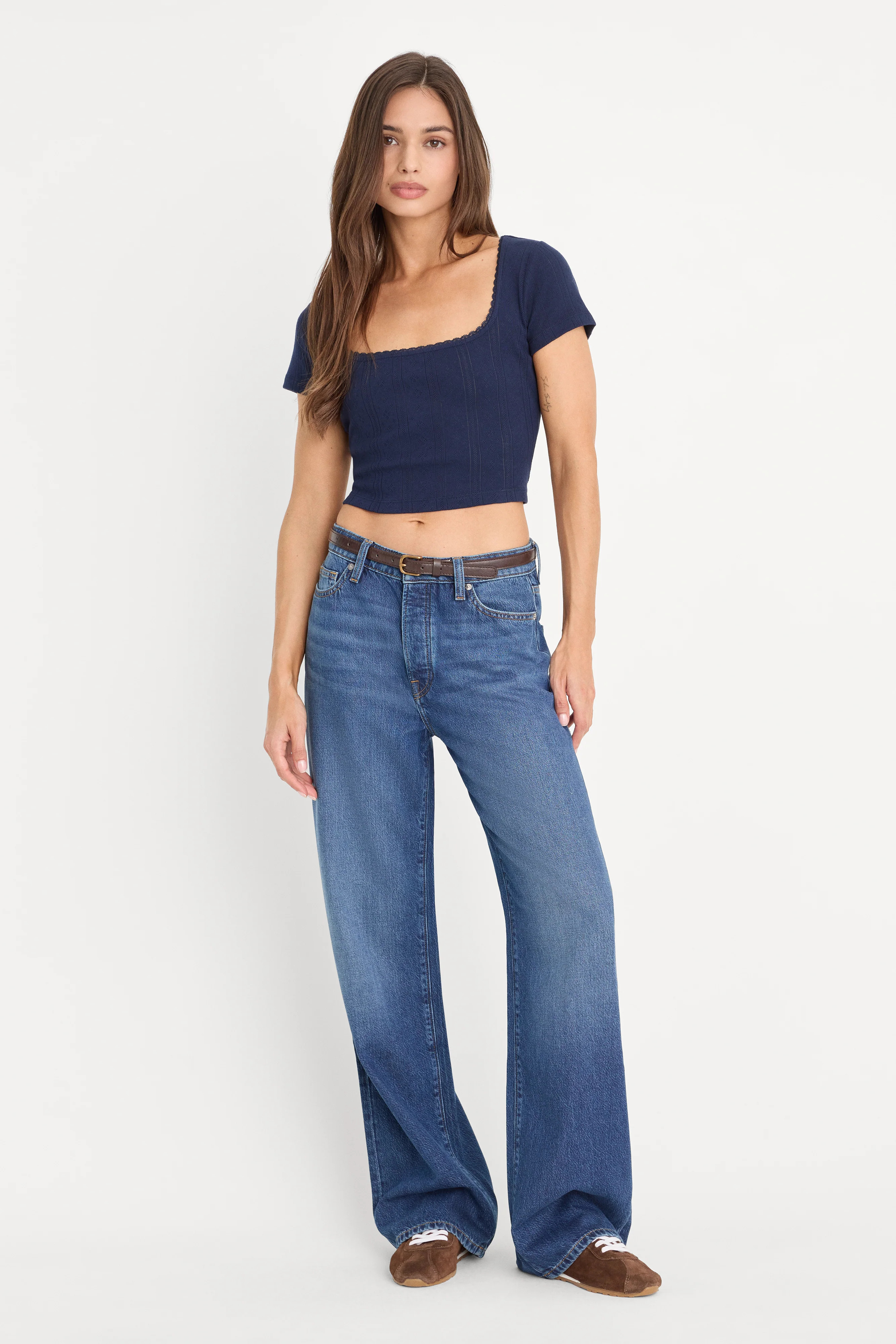 WEIGHTLESS WIDE JEANS | INDIGO1258 - GOOD AMERICAN | Good American