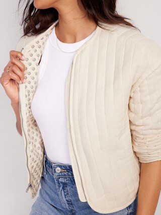 Quilted Bomber Jacket for Women | Old Navy (US)