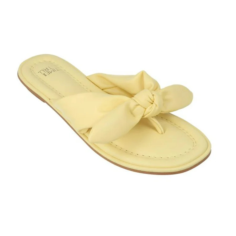 Time and Tru Women's Bow Thong Sandal | Walmart (US)