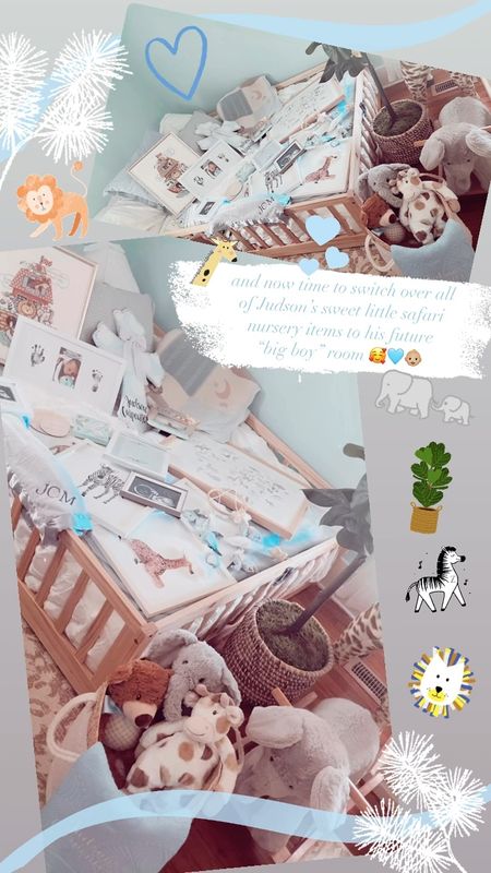 and now time to switch over all of Judson’s sweet little safari nursery items to his future “big boy” room 🥰🩵👶🏼 

#LTKbaby #LTKfamily #LTKkids