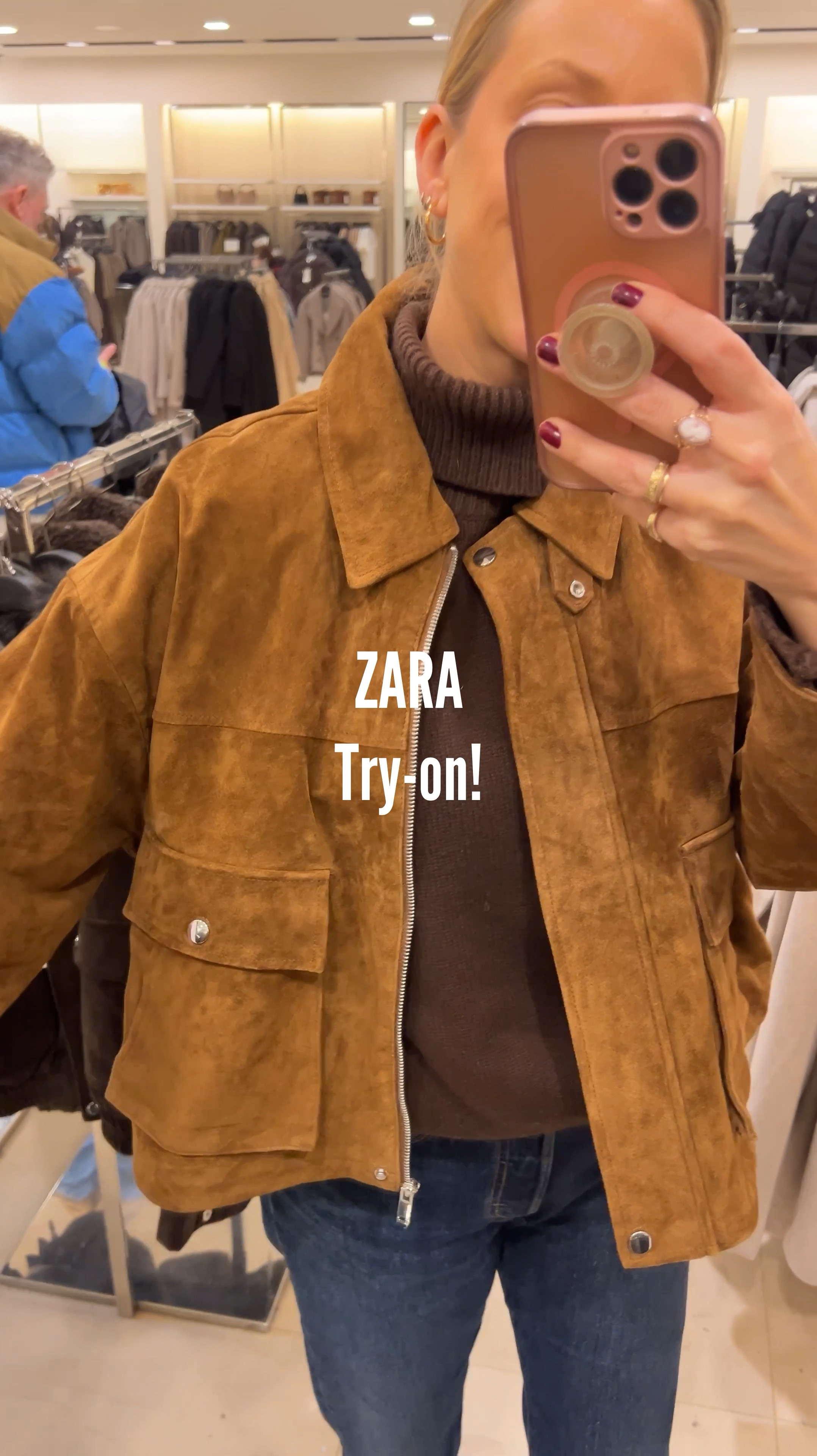 Zara suede bomber jacket try on 

#LTKuk #LTKwinter #LTKstyletip