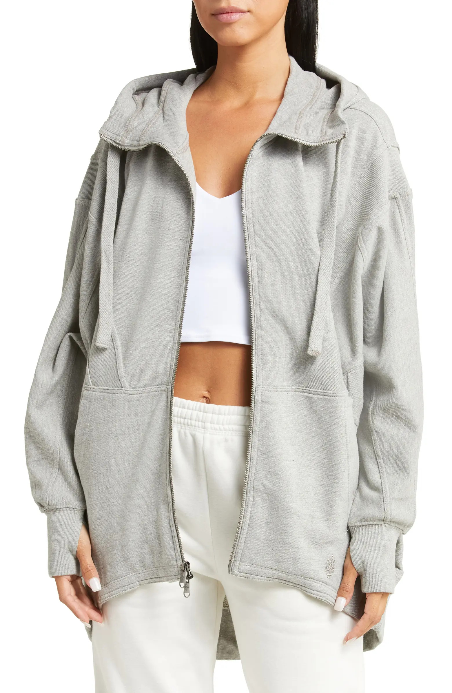 All Your Love Oversize French Terry Patchwork Hoodie | Nordstrom