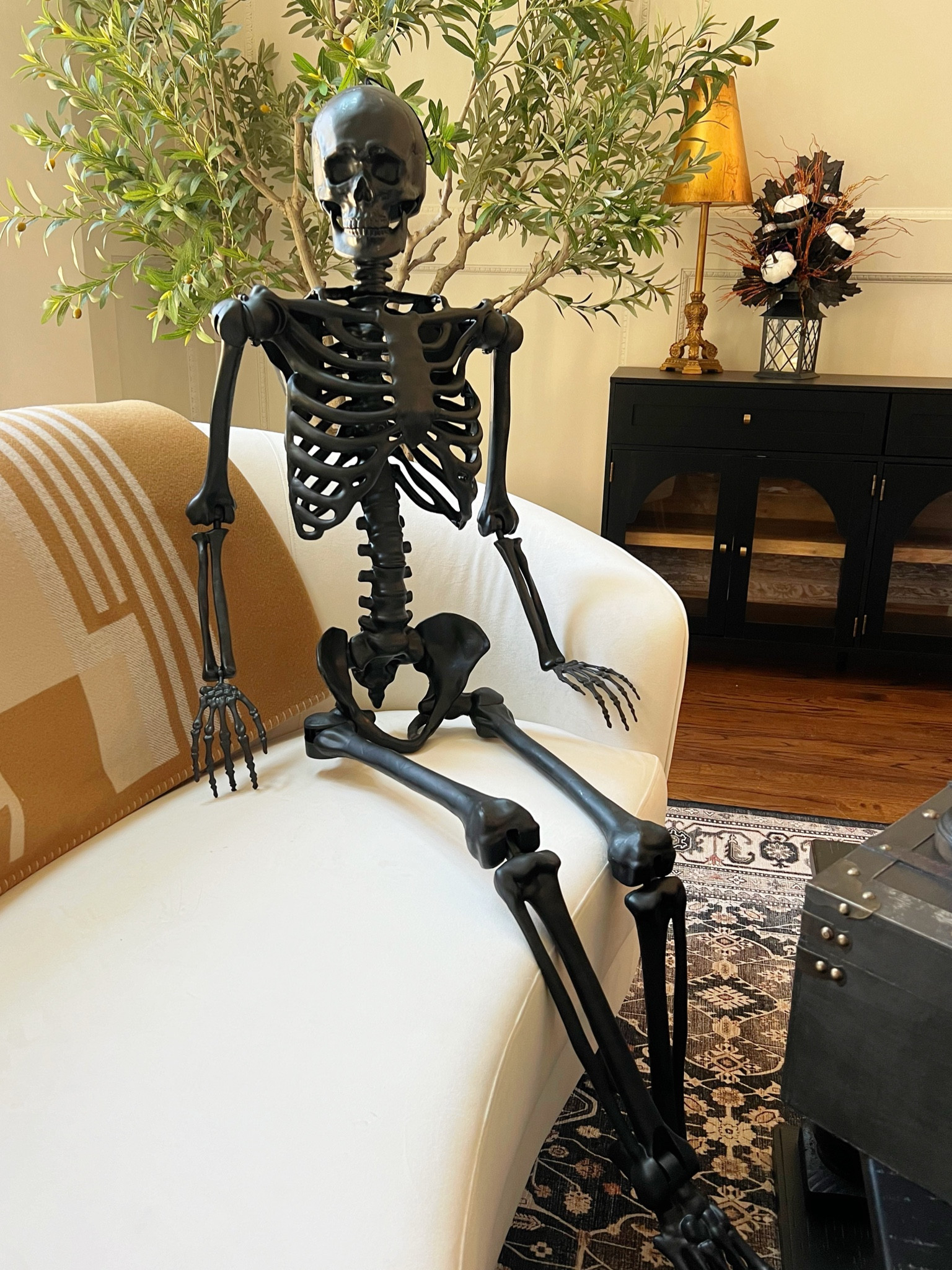

5-foot Posable Skeleton only $29.97!💀 Had to stock up at this price!! #WalmartPartner Also got the black one which is so spooky chic!🖤 So many uses for these, and they always sell out so get them while you can!!! 



#walmartfinds 
@walmart 