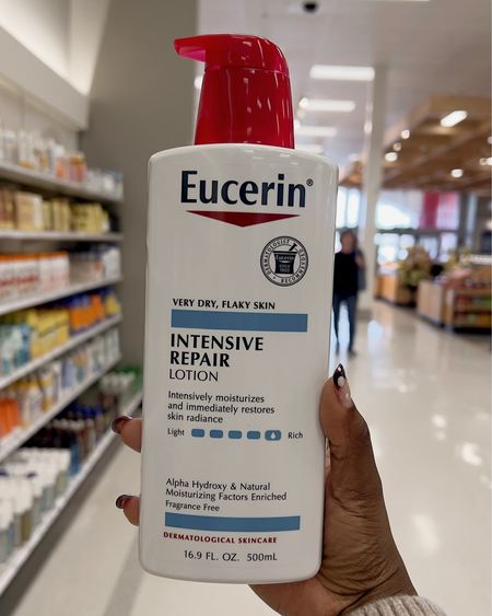 Eucerin’s Advanced Repair Lotion is build to last, exfoliates, conditions, and moisturizes 