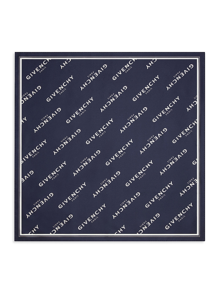 Women's Shadow Square in Silk - Navy | Saks Fifth Avenue
