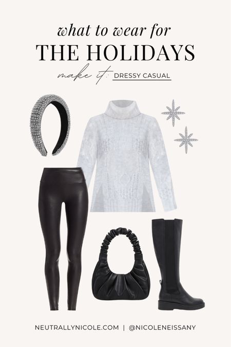 Holiday outfit idea

// holiday outfits, holiday party outfit, holiday parties, festive outfit, Christmas outfit, Christmas party outfit, winter outfit, winter outfit idea, date night outfit, casual outfit, dressy casual outfit, dressy outfit, elevated casual, leggings outfit, sweater outfit, brunch outfit, platform boots, boots outfit, knee high boots, neutral outfit, Dolce Vita, Pink Lily, Spanx, Spanx faux leather leggings, Amazon, Amazon fashion, star earrings, holiday earrings, rhinestone headband, holiday headband (12.3)

#liketkit #LTKfindsunder100 #LTKSeasonal #LTKparties #LTKfindsunder50 #LTKshoecrush #LTKsalealert #LTKstyletip #LTKitbag #LTKHoliday