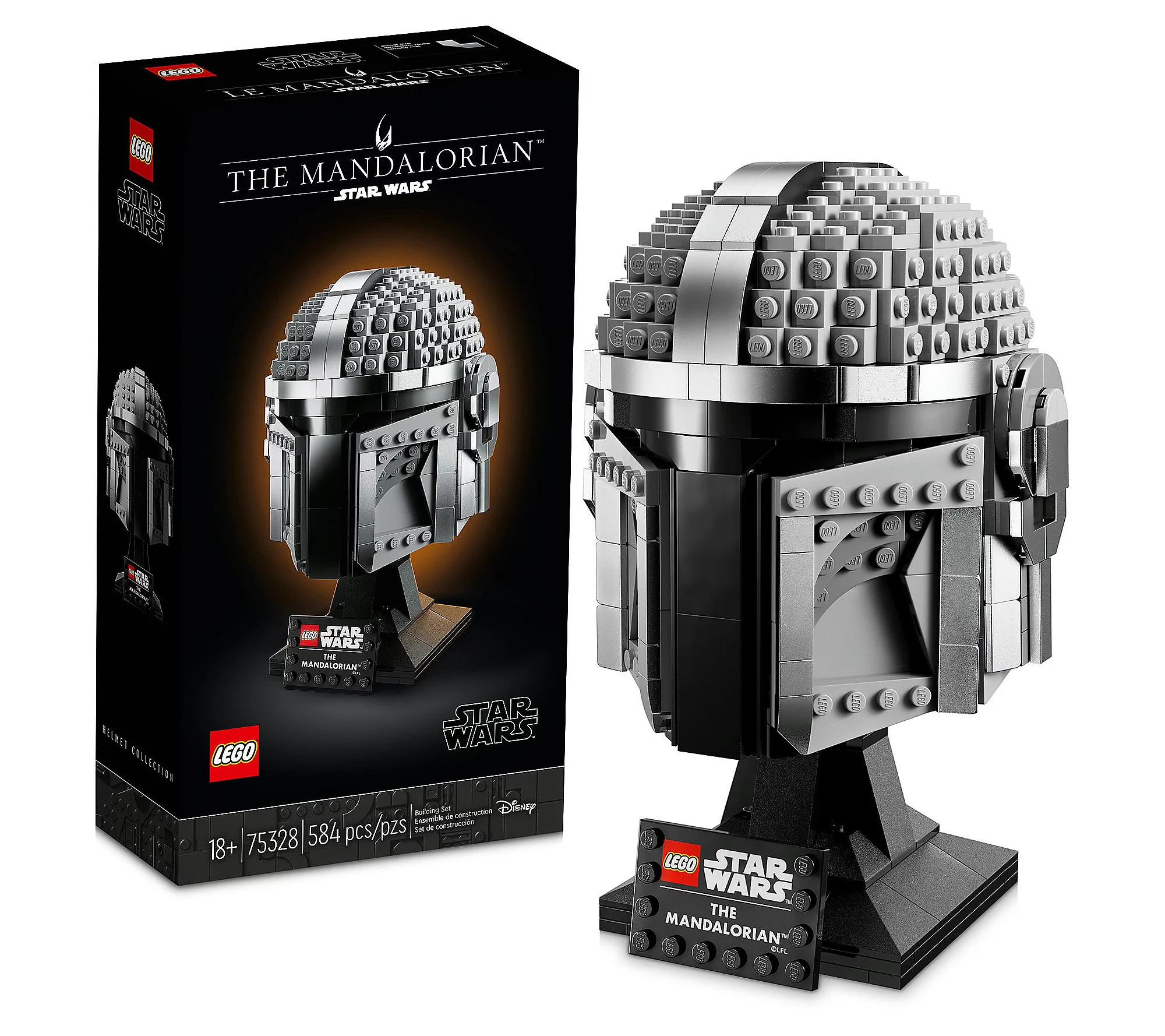 LEGO Star Wars The Mandalorian Helmet 75328 -Building Kit | QVC