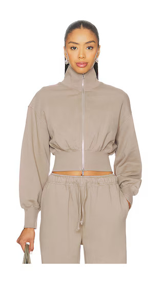 Branka Zip Up Jacket in Taupe | Revolve Clothing (Global)