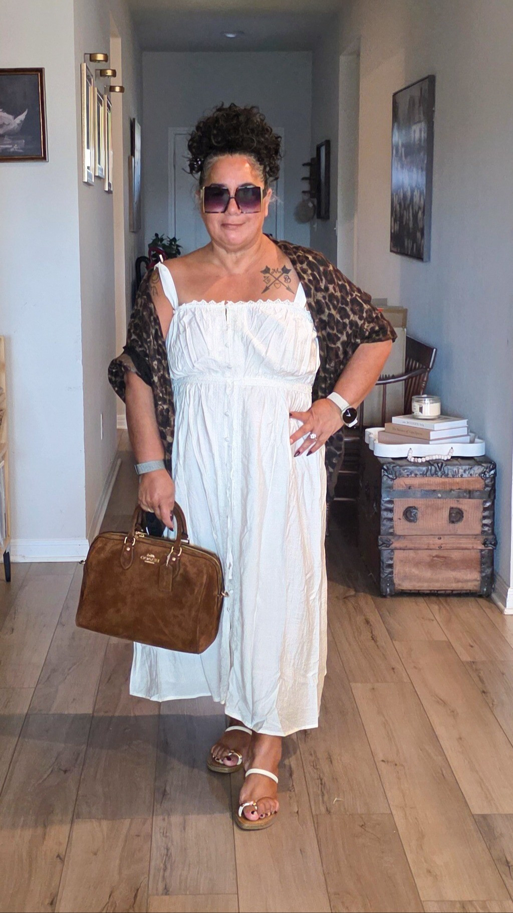 OOTD ---- Dress is from Target.  Ava and viv , wearing xxl fit tts. It is lined in the inside not see through

#LTKSeasonal #LTKOver40 #LTKMidsize