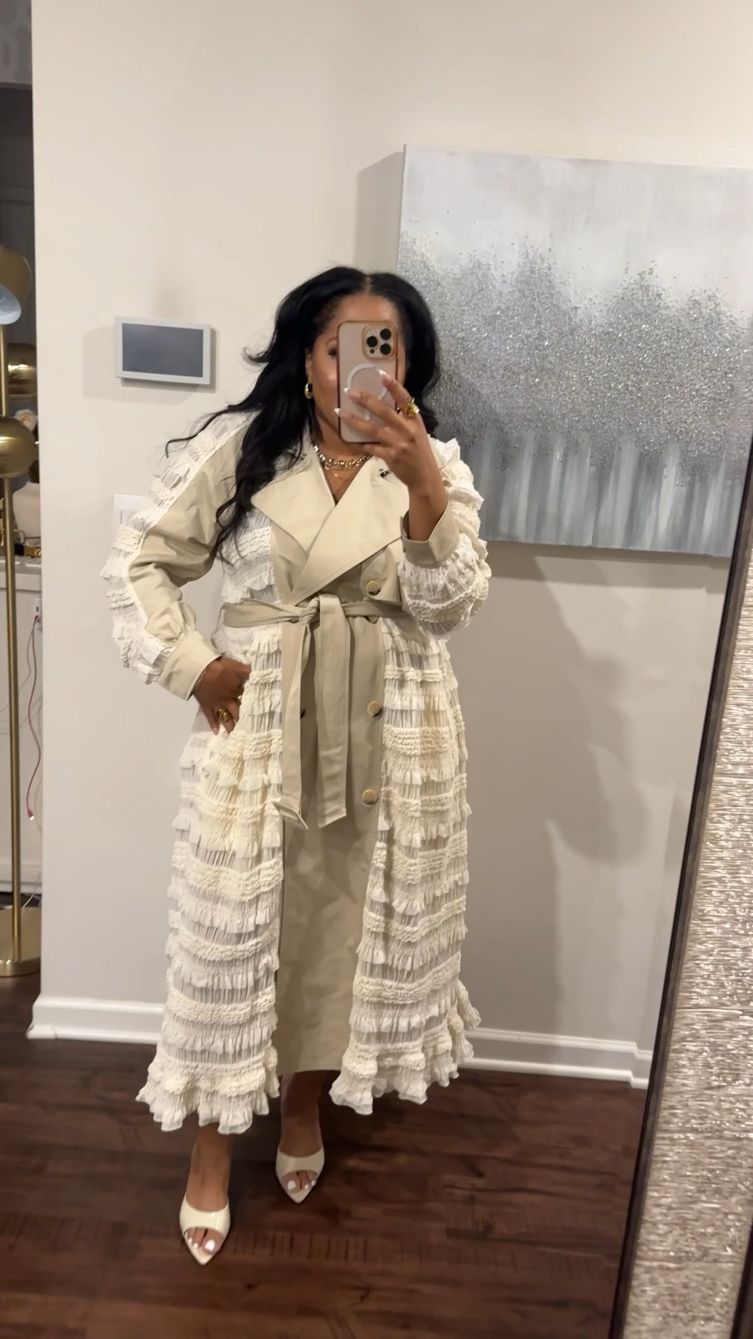 Spring trench coat I’m obsessed with. This trench is from @aveclesfilles Size down I’m wearing an XL but large would have worked also (runs big). It’s tulle and super flirty and feminine for Spring. Tagged some of my other fav trenches from the brand. 

#LTKdayinmylife #LTKOver40 #LTKgrwm